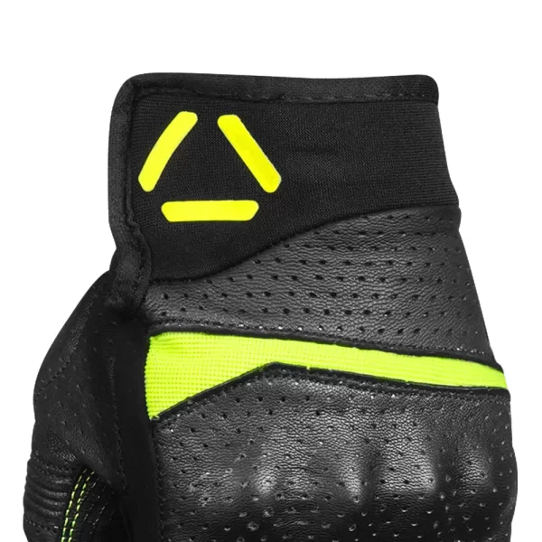 KORDA DRAG SHORT CUFF LEATHER RIDING GLOVES - FLUOROSCENT YELLOW - Image 5