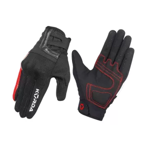 KORDA STREET SHORT CUFF RIDING GLOVES - RED