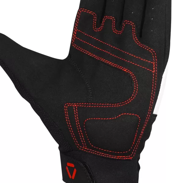 KORDA STREET SHORT CUFF RIDING GLOVES - RED - Image 2