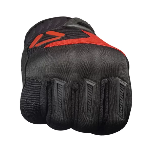 KORDA STUNT SHORT CUFF RIDING GLOVES - RED - Image 2