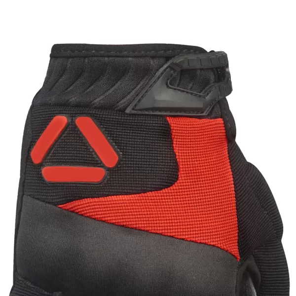KORDA STUNT SHORT CUFF RIDING GLOVES - RED - Image 3