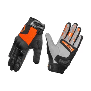 KORDA STUNT SHORT CUFF RIDING GLOVES - ORANGE