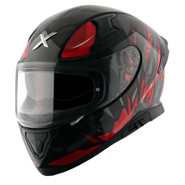 AXOR HELMETS - APEX HUNTER D/V -  RED WITH BLACK - Image 3