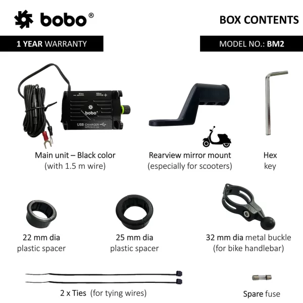 BOBO GEARS - MOBILE HOLDER - BM2 - CLAW GRIP ALUMINIUM ( WITH FAST USB 3.0 CHARGER ) - Image 6