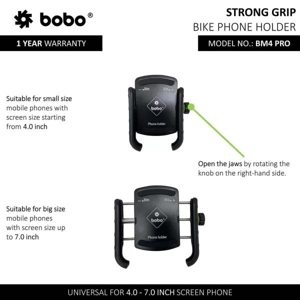 BOBO GEARS - MOBILE HOLDER - BM4 - JAW GRIP WITH VIBRATION CONTROLLER - Image 3