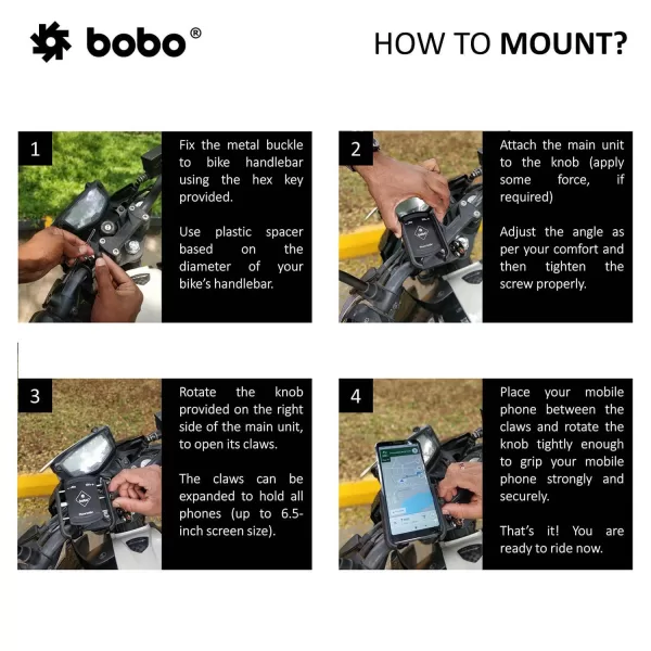 BOBO GEARS - MOBILE HOLDER - BM4 - JAW GRIP - Image 6