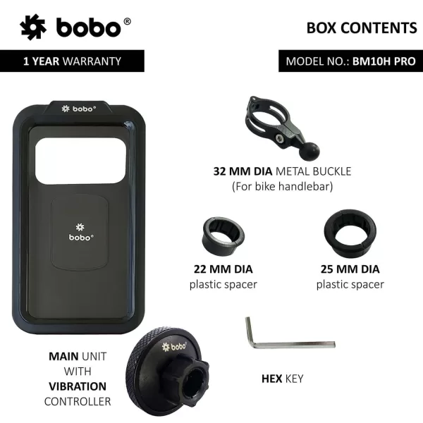 BOBO GEARS - MOBILE HOLDER - BM10H PRO - FULLY WATERPROOF CASE WITH VIBRATION CONTROLLER - Image 5