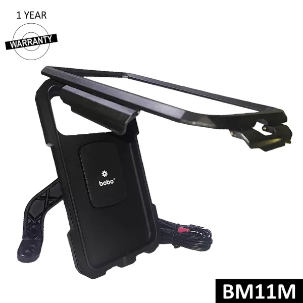 BOBO GEARS - MOBILE HOLDER - BM11M - FULLY WATERPROOF CASE WITH FAST 15W WIRELESS CHARGER & USB-C INPUT/OUTPUT PORT