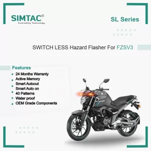 SIMTAC PNP HAZARD FLASHER -SWITCHLESS [V4.0] YAMAHA FZS V3 | COMPATIBLE |  ADAPTERMODULE | FZSV3-SL