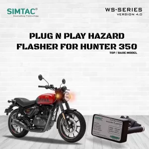 SIMTAC PNP HAZARD FLASHER -ROYAL ENFIELD | HUNTER | COMPATIBLE | ADAPTER MODULE | HNTR-WS4
