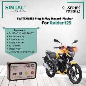 SIMTAC SWITCHLESS | TVS | RAIDER | 125 | COMPATIBLE | ADAPTERMODULE| RDR-SL