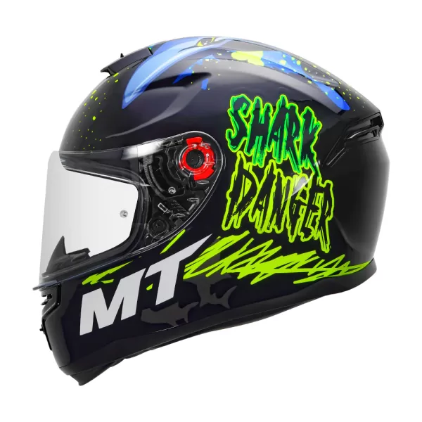 MT HUMMER SHARK HELMET - FLOURESCENT YELLOW
