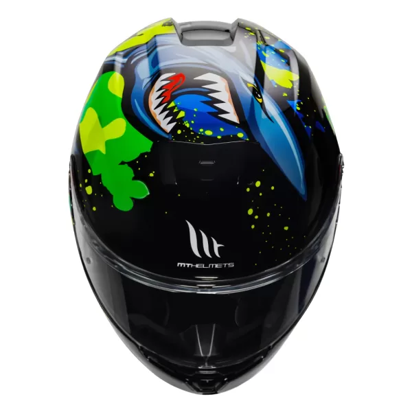 MT HUMMER SHARK HELMET - FLOURESCENT YELLOW - Image 4