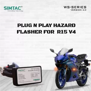SIMTAC HAZARD FLASHER - YAMAHA R15 V4 | COMPATIBLE |PNP MODULE | YMHV4-WS4