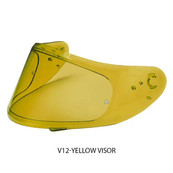 MT HELMET - V12 PIN-LOCK READY VISOR - HD YELLOW