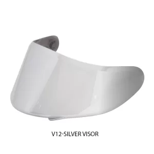 MT HELMET - V12 PIN-LOCK READY VISOR - SILVER IRIDIUM