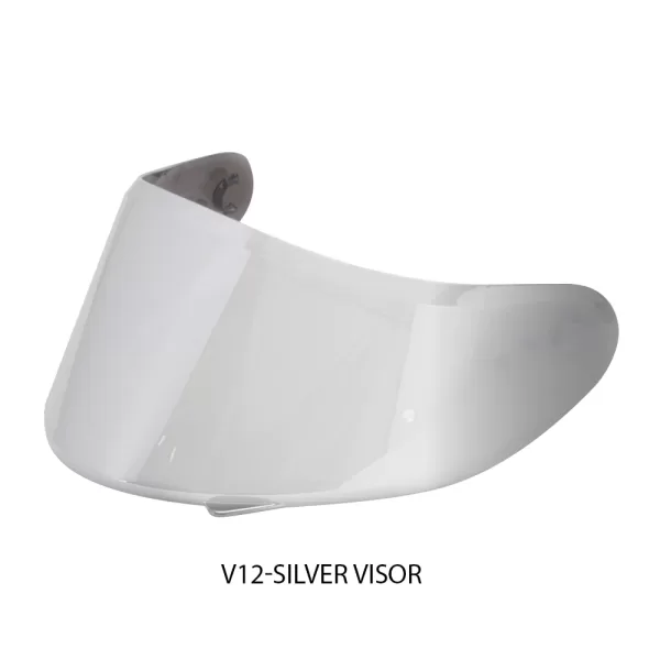 MT HELMET - V12 PIN-LOCK READY VISOR - SILVER IRIDIUM