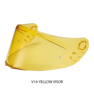 MT HELMET - V14 PIN-LOCK READY VISOR - HD YELLOW