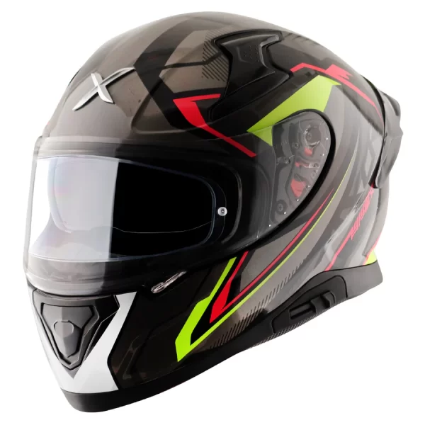 AXOR HELMETS - APEX ROADTRIP - GLOSSY BLACK  GREY