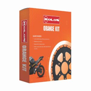 Orange Chain and Sprocket kit for DUKE / RC 200 - KIT HPXRO 379NF