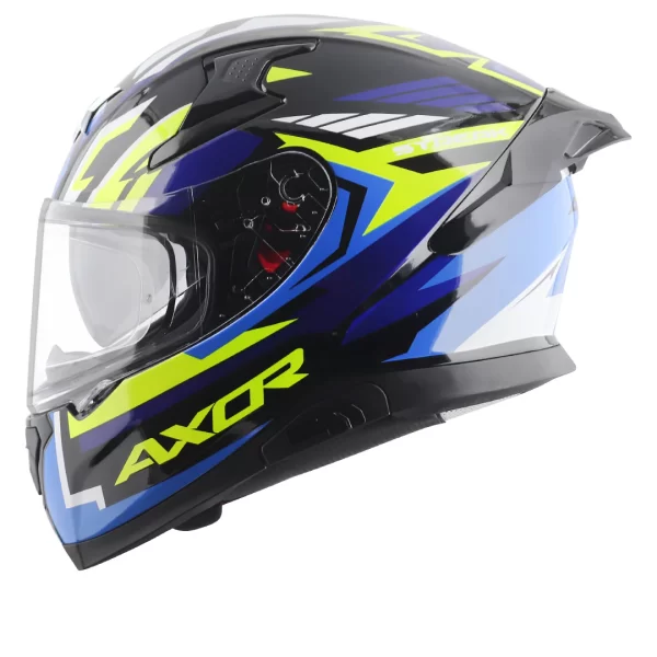 AXOR HELMETS - APEX STREAK HELMET - GLOSSY BLACK BLUE - Image 7
