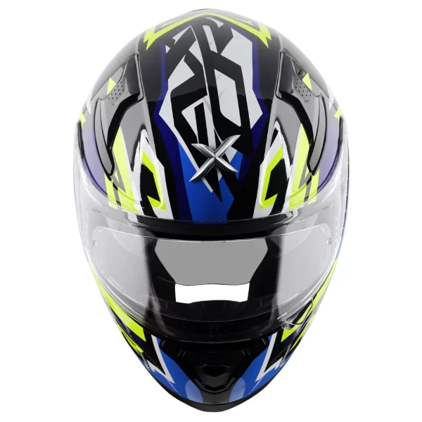 AXOR HELMETS - APEX STREAK HELMET - GLOSSY BLACK BLUE - Image 2