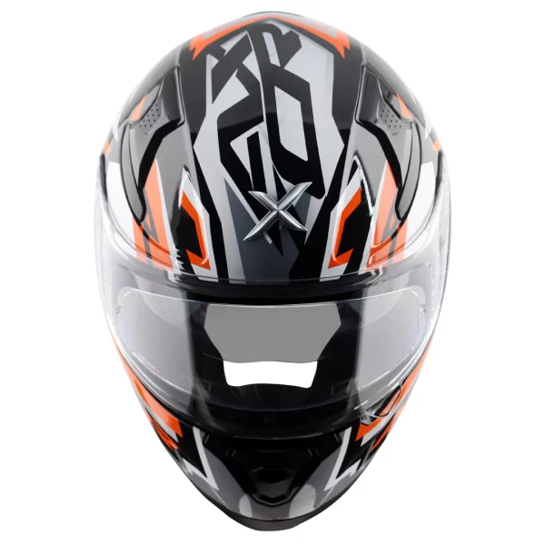 AXOR HELMETS – AXOR APEX STREAK HELMET – GLOSSY BLACK ORANGE - Image 9