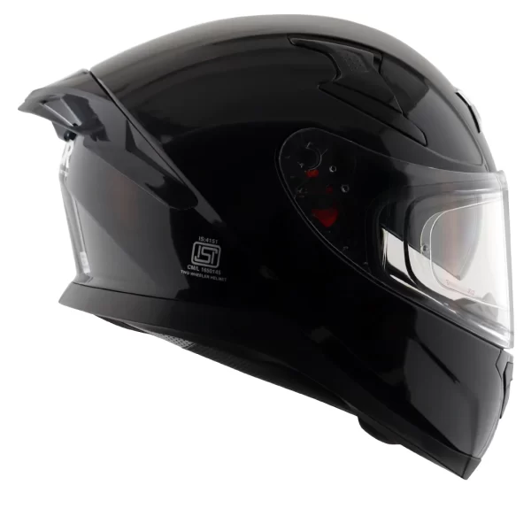 AXOR HELMETS - APEX SOLID HELMET - GLOSSY BLACK - Image 7