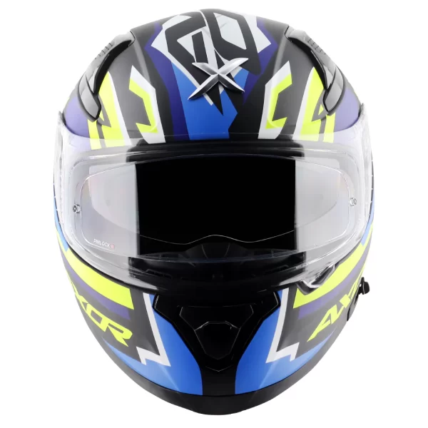 AXOR HELMET - APEX STREAK HELMET - DULL BLACK BLUE - Image 2