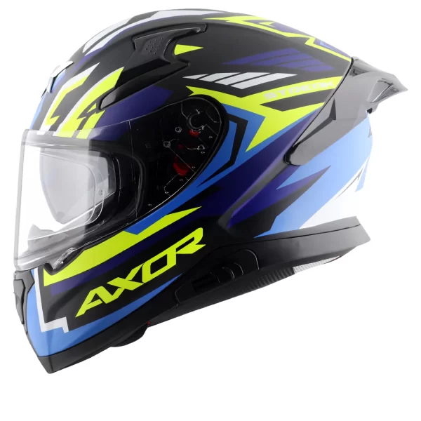 AXOR HELMET - APEX STREAK HELMET - DULL BLACK BLUE - Image 3
