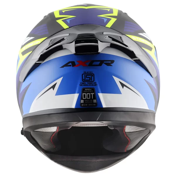 AXOR HELMET - APEX STREAK HELMET - DULL BLACK BLUE - Image 5