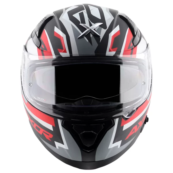 AXOR HELMETS - AXOR APEX STREAK HELMET - GLOSSY BLACK RED - Image 2