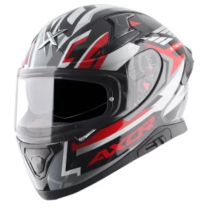 AXOR HELMETS - AXOR APEX STREAK HELMET - GLOSSY BLACK RED