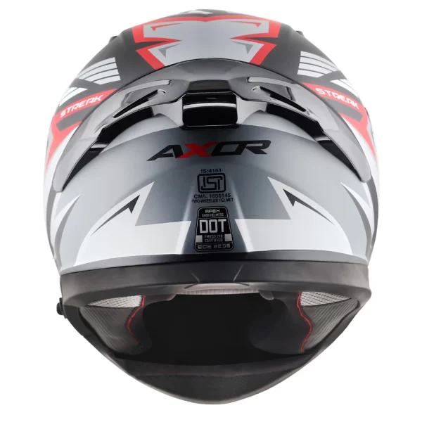 AXOR HELMETS - AXOR APEX STREAK HELMET - GLOSSY BLACK RED - Image 7