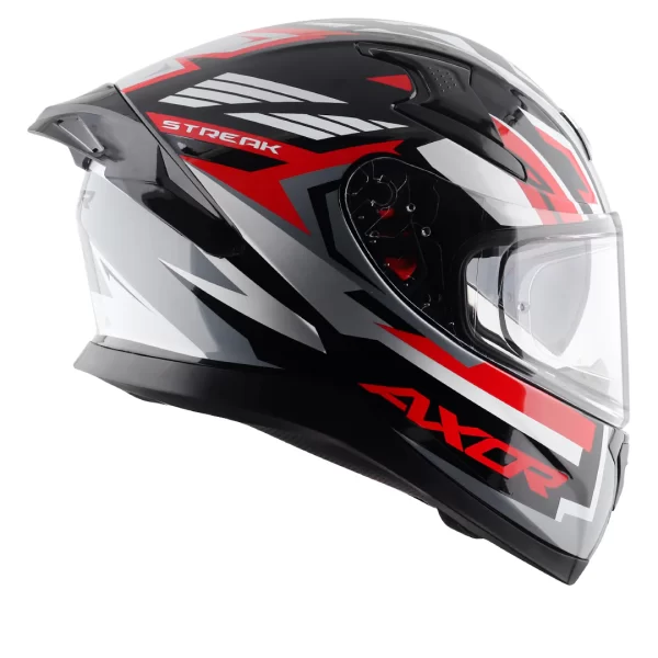 AXOR HELMETS - AXOR APEX STREAK HELMET - GLOSSY BLACK RED - Image 5