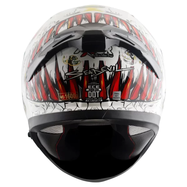 AXOR HELMETS - APEX SEADEVIL - GLOSSY WHITE / RED - Image 6