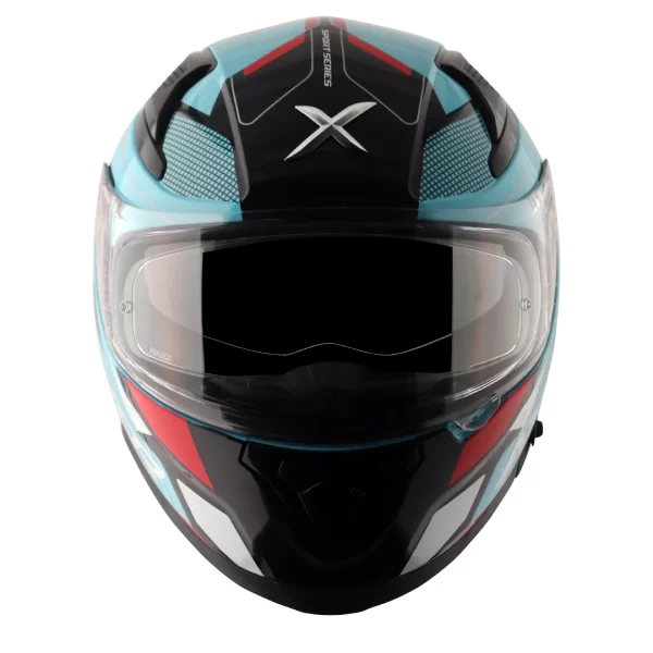 AXOR HELMETS - APEX TURBINE - GLOSSY HEX BLUE RED - Image 2