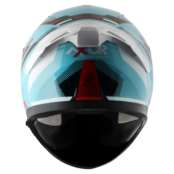 AXOR HELMETS - APEX TURBINE - GLOSSY HEX BLUE RED - Image 5