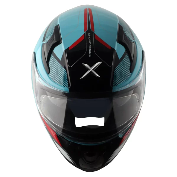 AXOR HELMETS - APEX TURBINE - GLOSSY HEX BLUE RED - Image 9