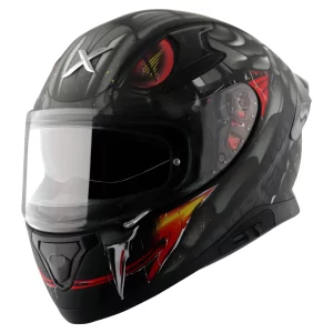 AXOR HELMETS - APEX VENOMOUS - GLOSSY BLACK / GREY