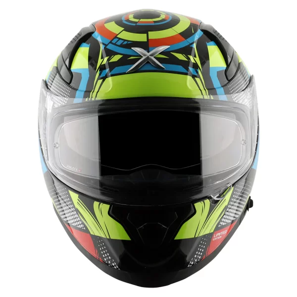AXOR HELMETS - APEX  Vivid Helmet - Black Neon Yellow - Image 9