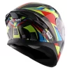 AXOR HELMETS - APEX  Vivid Helmet - Black Neon Yellow - Image 5