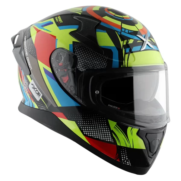 AXOR HELMETS - APEX  Vivid Helmet - Black Neon Yellow - Image 3