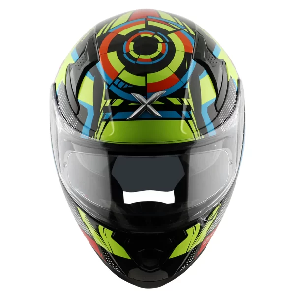 AXOR HELMETS - APEX  Vivid Helmet - Black Neon Yellow - Image 2