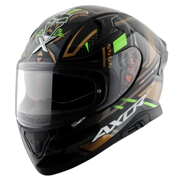 AXOR HELMETS - Apex Tiki Helmet - Black Gold