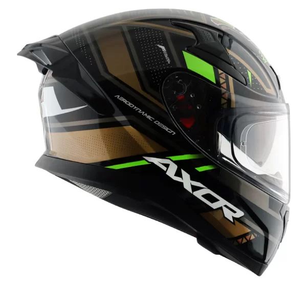 AXOR HELMETS - Apex Tiki Helmet - Black Gold - Image 4