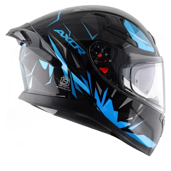 AXOR HELMETS - APEX HUNTER  -  BLACK NEON BLUE - Image 7