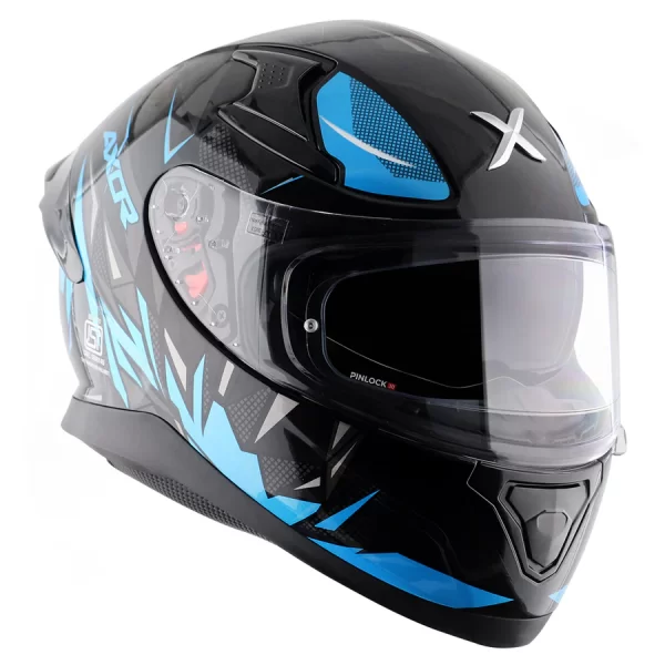 AXOR HELMETS - APEX HUNTER  -  BLACK NEON BLUE - Image 8