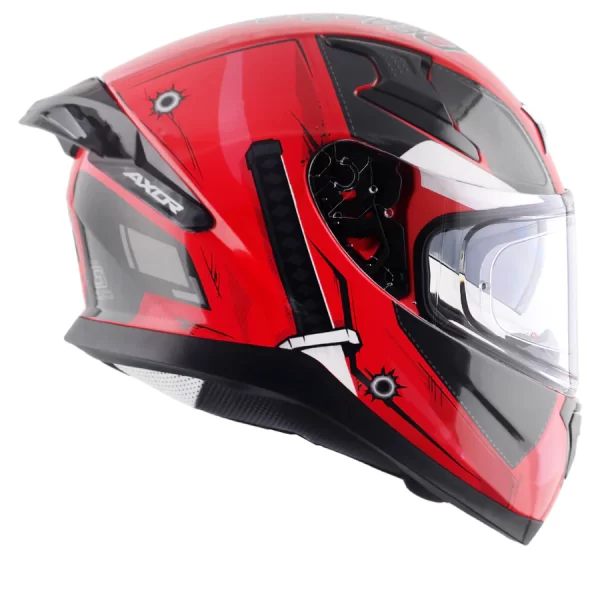 Apex Marvel Deadpool Helmet - RED BLACK - Image 7