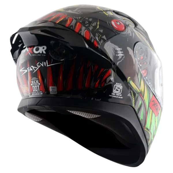 AXOR HELMETS - Apex Seadevil helmet - Black Red - Image 5